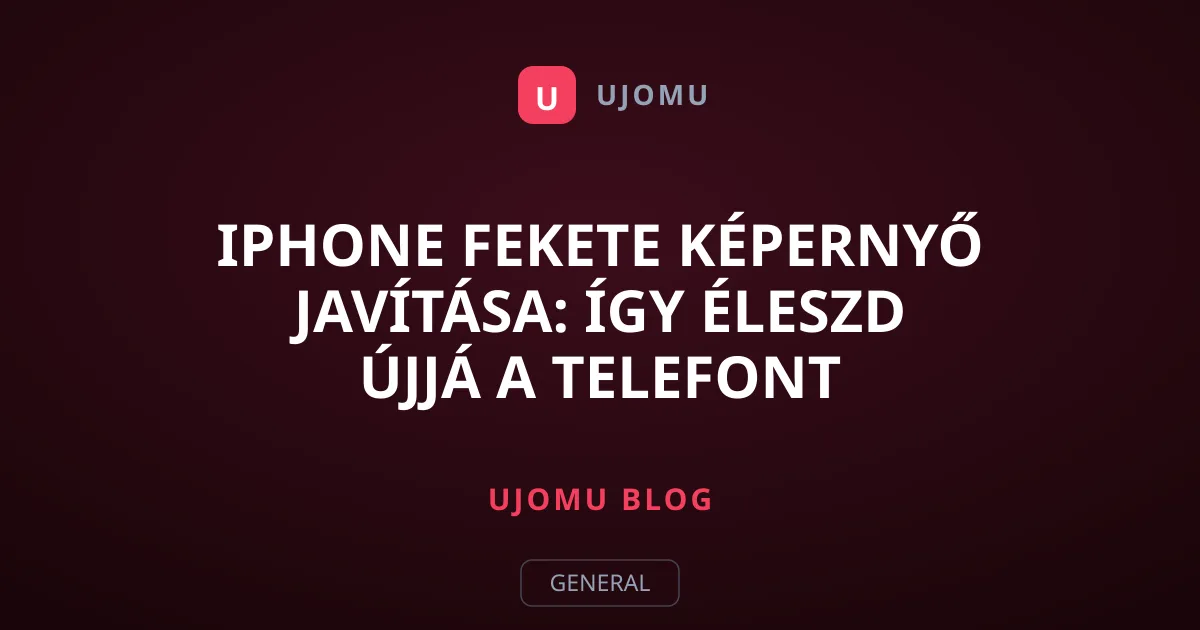 iPhone fekete képernyő javítása: Így éleszd újjá a telefont